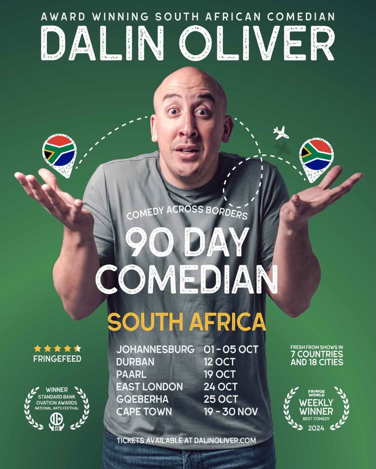 Dalin Oliver is Back from the UK & is Making SA Laugh!