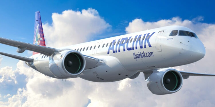 Airlink Embraer E195-E2 Jet Airliner