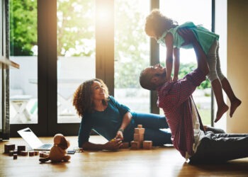Cropped shot of a family of three spending quality time together