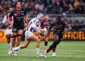 Louis Bielle-Biarrey of UBB during the Top 14 match between Lyon and Bordeaux at Matmut Stade de Gerland on March 28, 2026 in Lyon, France. Photo by Anthony Bibard/FEP/Icon Sport via Getty Images)