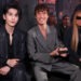 NEW YORK, NEW YORK - MAY 16: (L-R) Zhang Ling He, Shawn Mendes and Mariah Carey attend the GucciCore Fashion Show on May 16, 2026 in New York City. (Photo by Kevin Mazur/Getty Images for Gucci)
