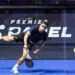MILAN, ITALY - OCTOBER 08: Pol Hernandez Alvarez of Spain in action during the OYSHO Milano Premier Padel P1 Round 32 match between Jorge Nieto and Miguel Yanguas of Spain against  Pol Hernandez Alvarez and Guillermo Collado Losada of Spain at Allianz Cloud on October 08, 2025 in Milan, Italy.  (Photo by Roberto Finizio/Getty Images)