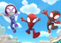MARVEL'S SPIDEY AND HIS AMAZING FRIENDS “Marvel's Spidey and his Amazing Friends" tells the story of Peter Parker, Miles Morales and Gwen Stacy, who together form Team Spidey and embark on heroic adventures to protect their community. (Marvel)