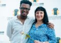 The film's writer and director, Paul Modjadji, and dementia advocate and one of the film's contributors, Marinda