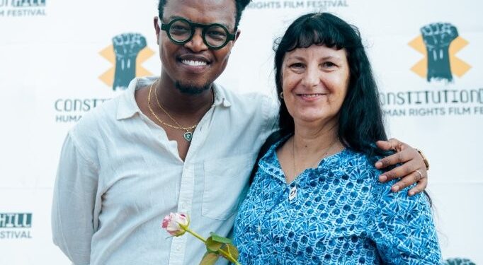 The film's writer and director, Paul Modjadji, and dementia advocate and one of the film's contributors, Marinda