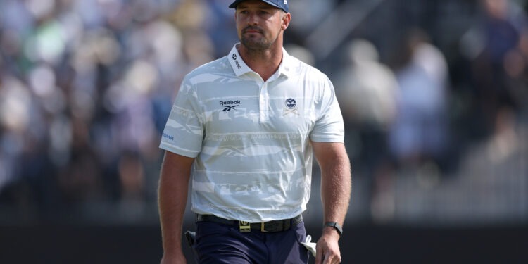 SOUTHPORT, ENGLAND - JULY 18: Bryson DeChambeau of the United States walks on the fifth green on day three of the The 154th Open Championship at Royal Birkdale on July 18, 2026 in Southport, England. (Photo by Andrew Redington/Getty Images)