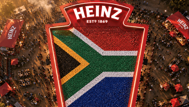 The 100+ Braai stands that will create the iconic Heinz emblem.